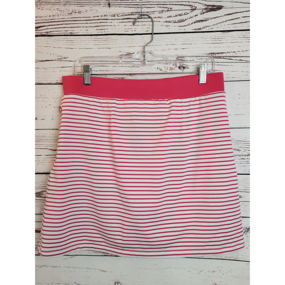 Chico's Zenergy Mini Skort Tennis Pink UPF Knit Striped Lightweight Size 1 (M) - Picture 8 of 10